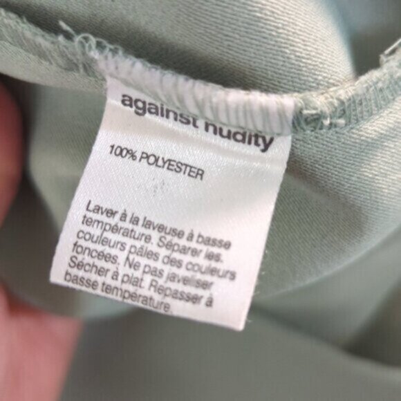 NWT Against Nudity sage green sleeveless dress - Picture 6 of 7